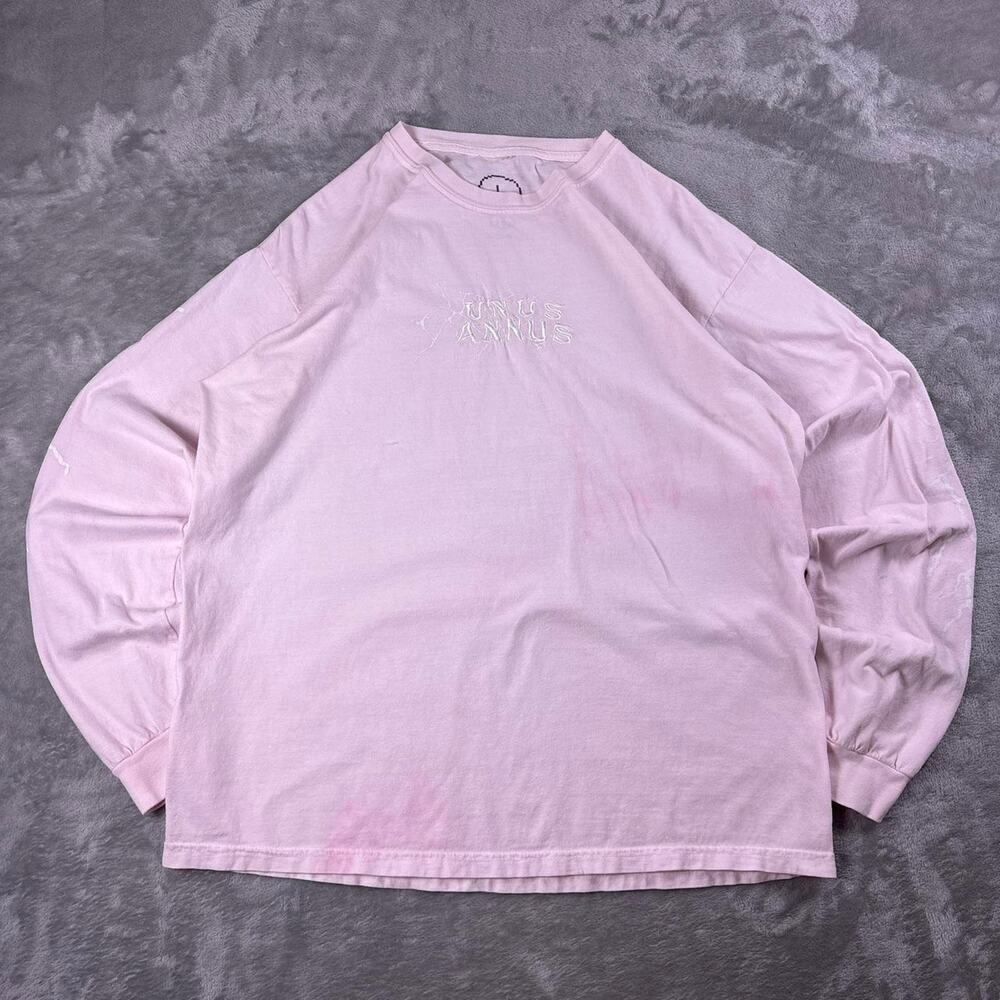 Rare Discontinued Unus Annus Long Sleeve Shirt Men’s Large Pink Lightning Merch